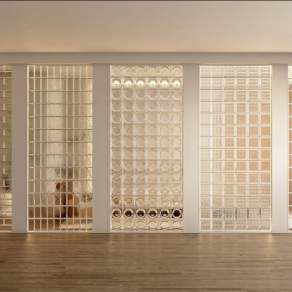 现代玻璃隔断3D模型下载